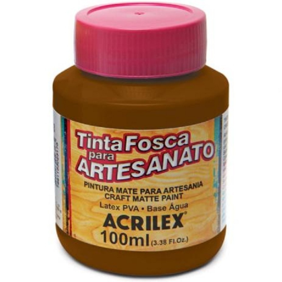 Tinta Plastica Pva Fosca Ml Marrom Acrilex